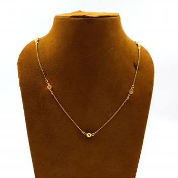  Zircon Stone Seated Necklace - Timeless Elegance and Natural Beauty